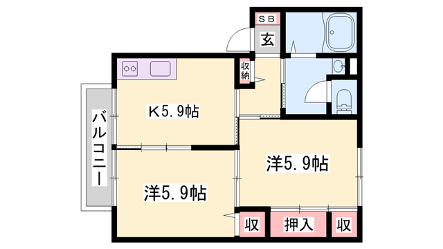 エンゼルハイツの間取り