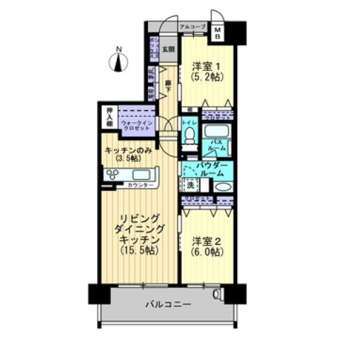 アルファパーク高知駅の間取り