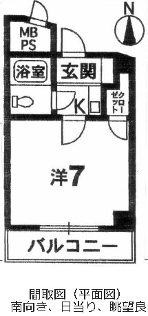 高砂市米田町米田のマンションの間取り