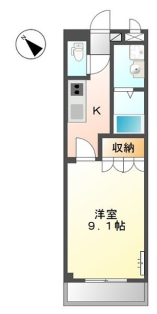 和歌山市北島のマンションの間取り