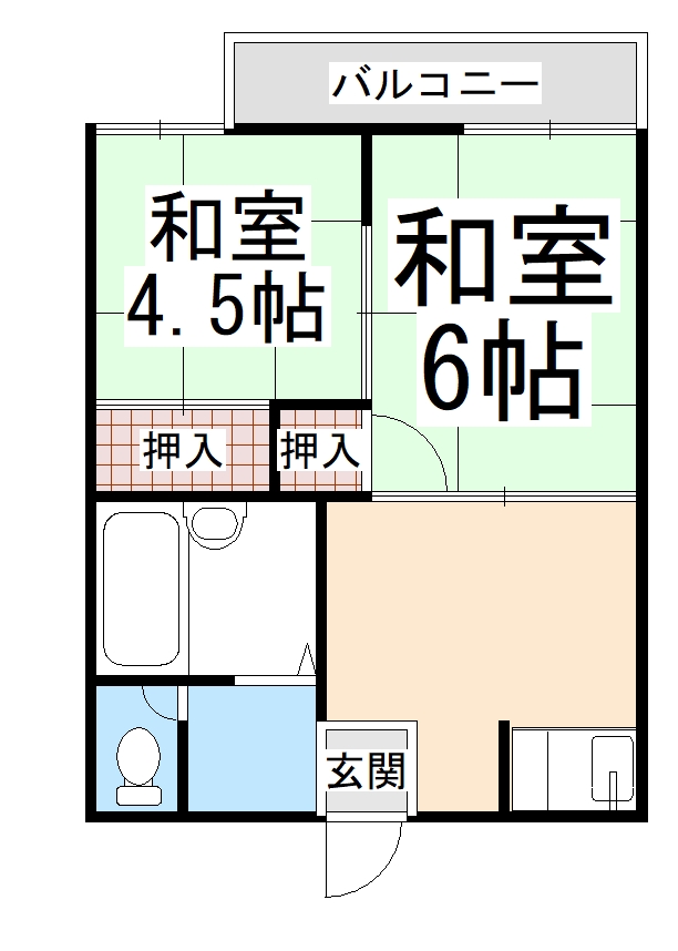 グリーンハイツ一本木の間取り