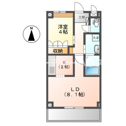 ベルメゾン三ノ町の間取り