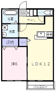 伊賀市四十九町のアパートの間取り