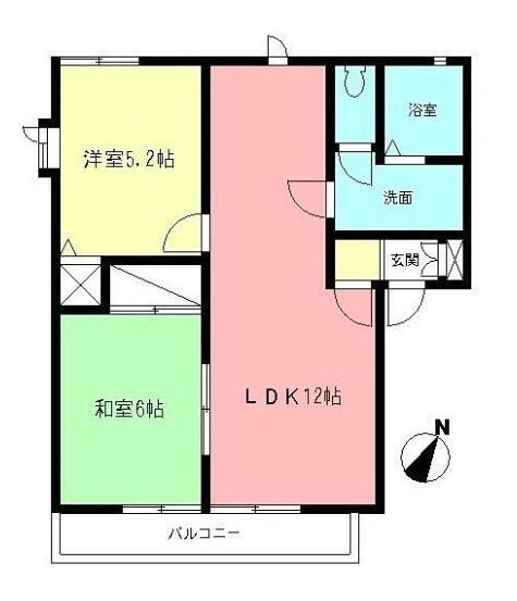 ライフタウン花水木Cの間取り写真