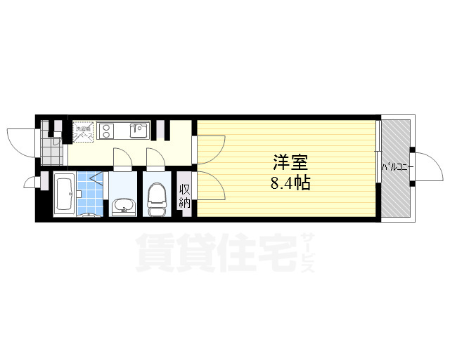 ＪＲ東海道本線 岸辺駅 徒歩14分 3階建 築9年の間取り写真