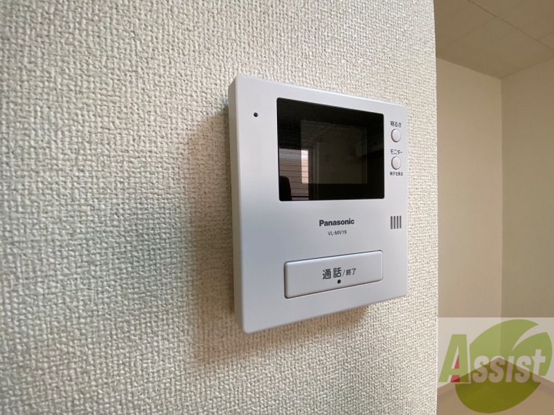 セキュリティ　インターホンで来客確認ができます。安心ですね。