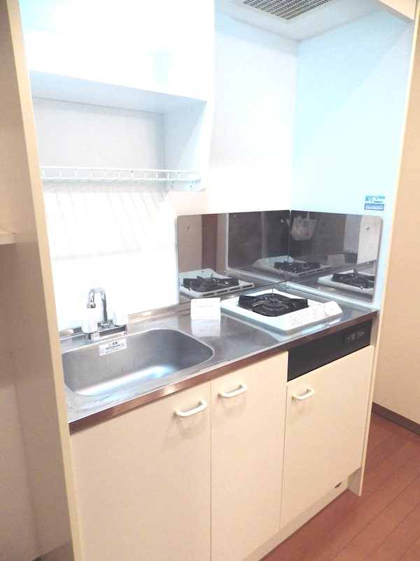 キッチン　1口ガスコンロ設置済