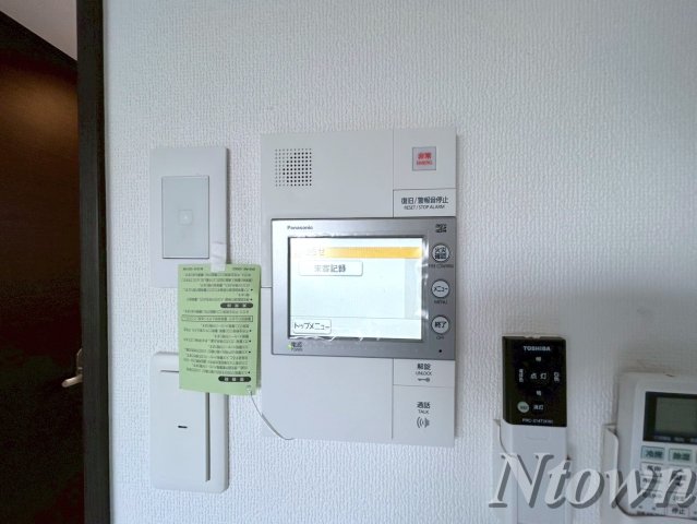 セキュリティ　モニター付きインターフォンです