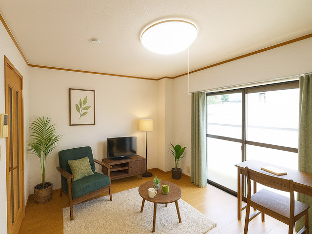 居室・リビング　CGで家具等を配置したもので家具等は含まれません。