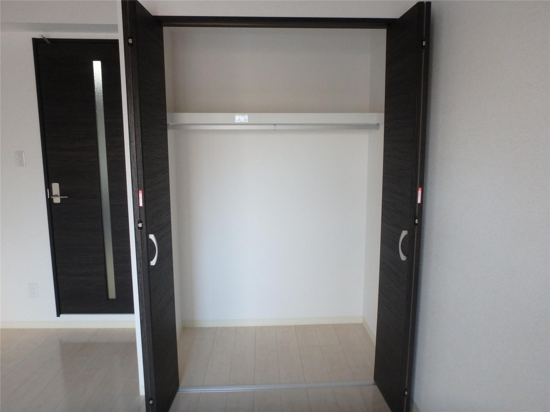 収納　収納力のあるクローゼットです