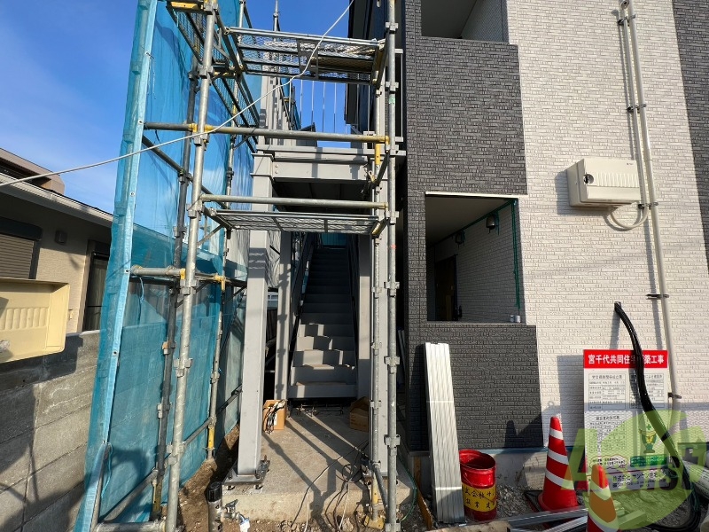 バス・シャワールーム　現在建設中ですが、外観はこのようになっております。