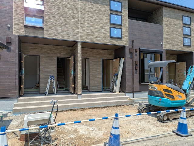 エントランス　建築中