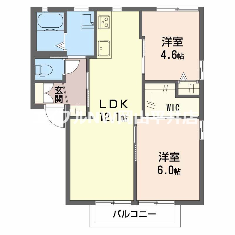 シャーメゾン湊 弐番館の間取り写真
