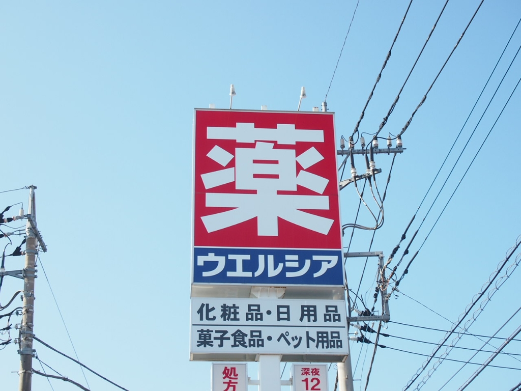 ドラックストア　ウエルシア宇都宮鶴田町店（ドラッグストア）まで545m