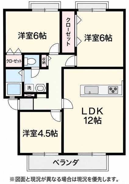 サンビレッジ四季の間取り写真
