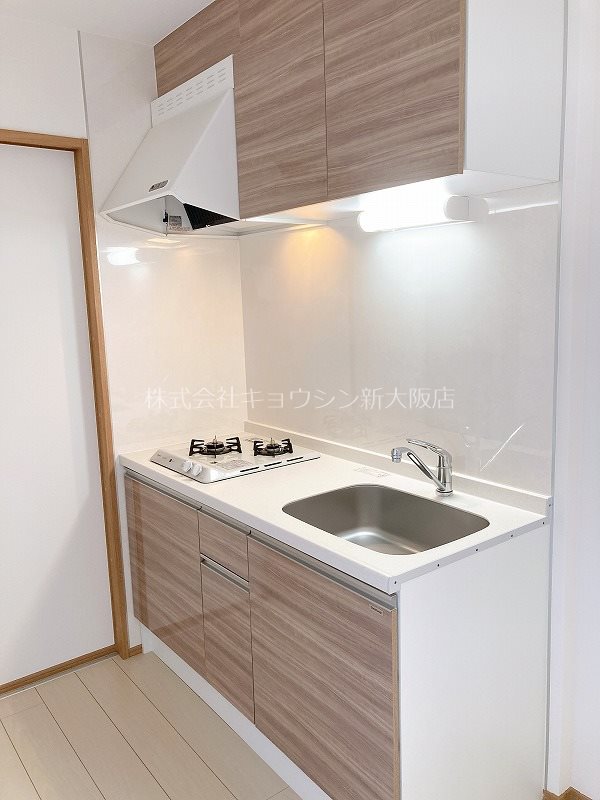 阪急千里線 柴島駅 徒歩4分 3階建 築5年のキッチン写真