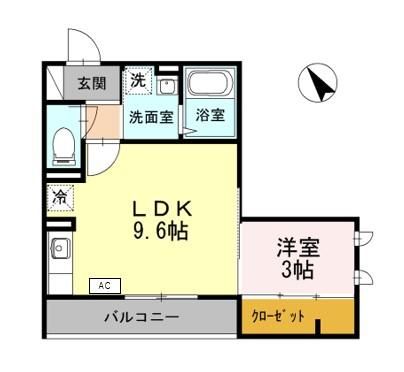 ハイツMEGUMIの間取り写真