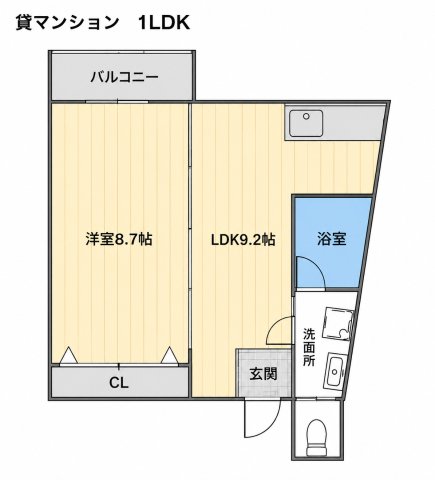 コーポUEMURAの間取り写真