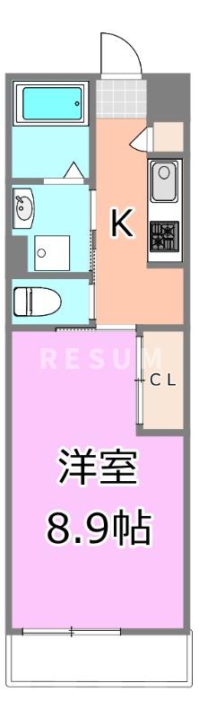 ＪＲ総武本線 東千葉駅 徒歩11分 2階建 築12年の間取り写真