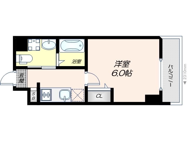 Live Casa 田辺の間取り写真