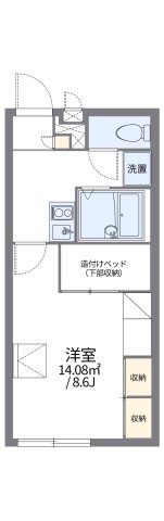レオパレスジュネスの間取り写真