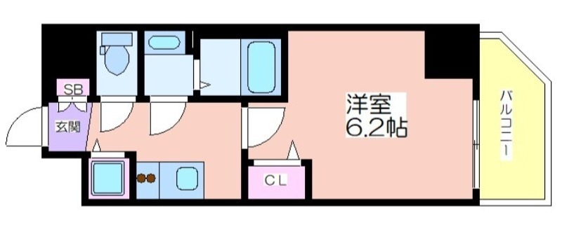 プレサンス北堀江の間取り写真