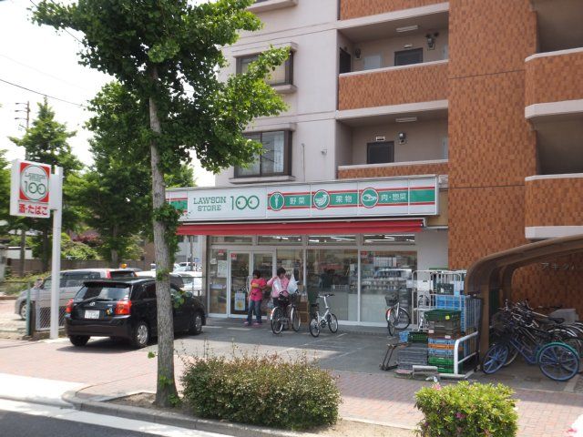 コンビニ　ローソン100　稲葉地店（コンビニ）まで283m