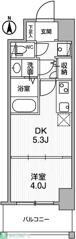 クレストコート江坂垂水町の間取り写真