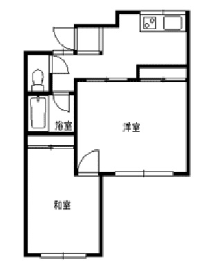 弘前市大字茂森新町のアパートの間取り