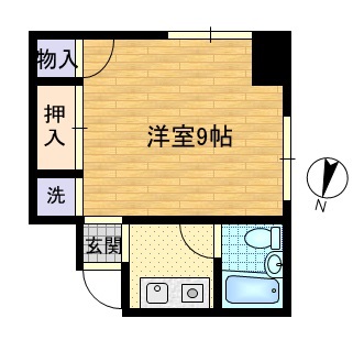 熊本市北区清水東町のマンションの間取り