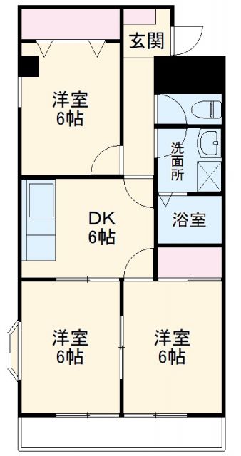 名古屋市名東区勢子坊のマンションの間取り