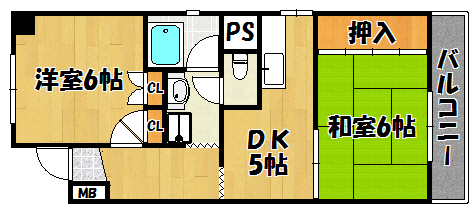 晴水ビルの間取り