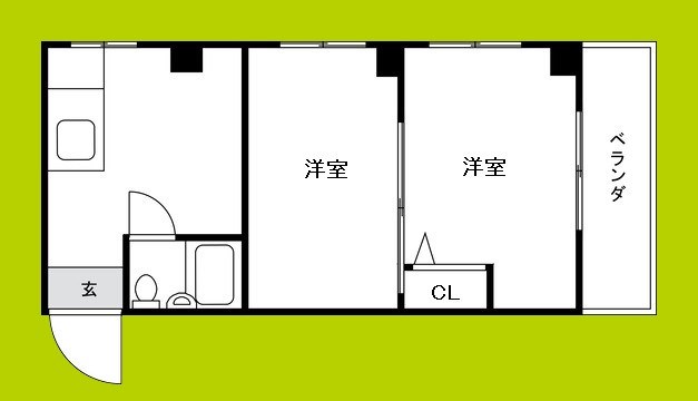 ハイムヤマウチの間取り