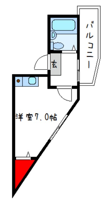 堺市中区学園町のマンションの間取り