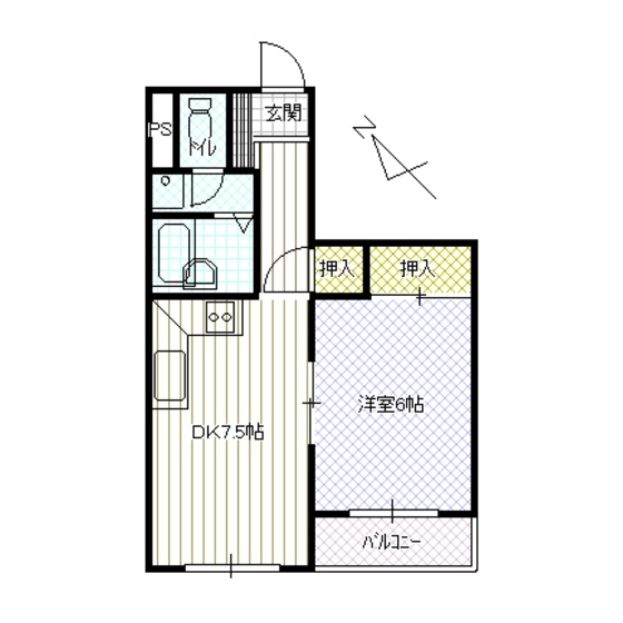 パークハイム木曽坂の間取り