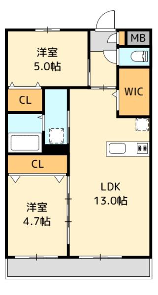 Growth Nishikiの間取り