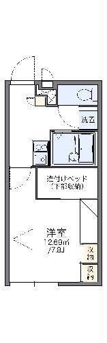 レオパレスハーベスト新橋の間取り