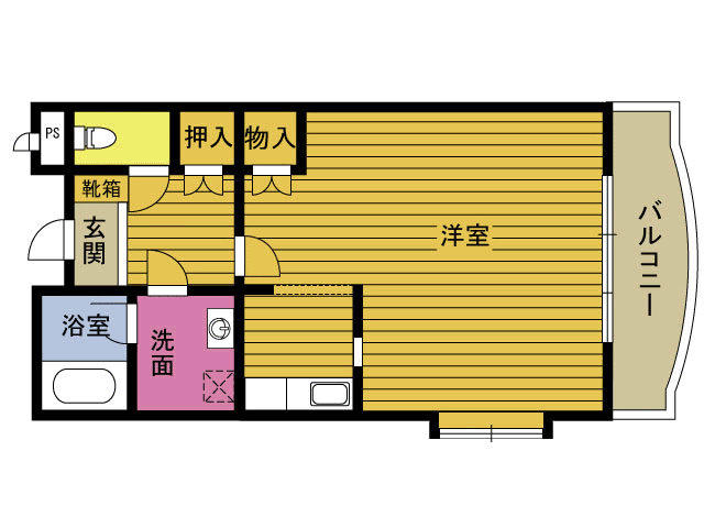 エヴァーグリーンＭ棟の間取り