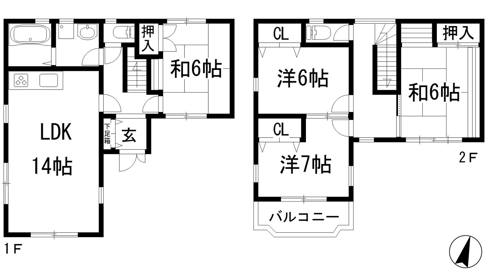 小戸3丁目戸建の間取り