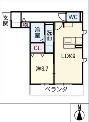 コンフォルト白山の間取り