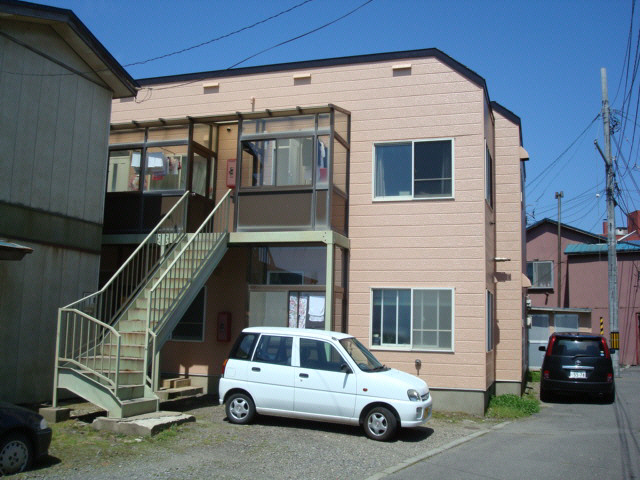 函館市大森町のアパートの建物外観