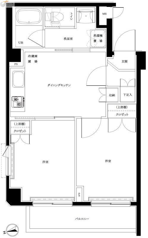 ルーブル蒲田十番館の間取り