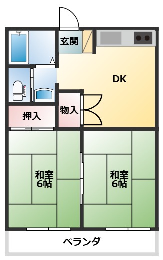 本町ハイツの間取り