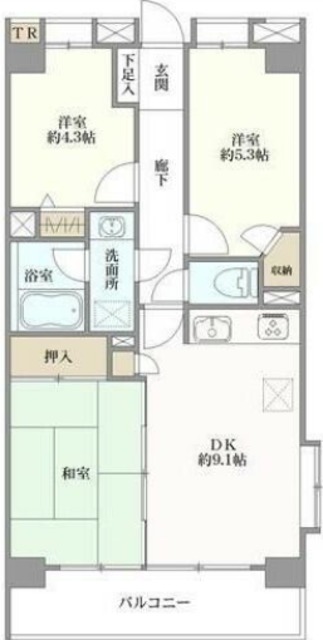 レーベンハイム西新井弐番館の間取り