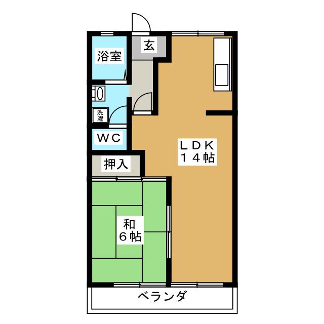 Ｕハイム加茂川Ｂの間取り