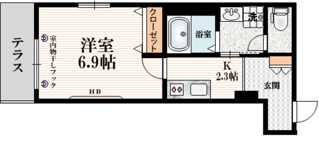 ＨｅｂｅｌＭａｉｓｏｎ北松戸の間取り