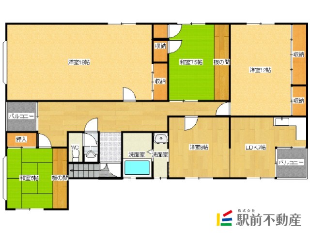 本木室ハイツの間取り