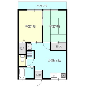 シティハイムメープルの間取り