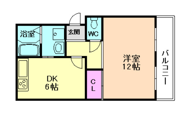 千成パークハイツアベの間取り