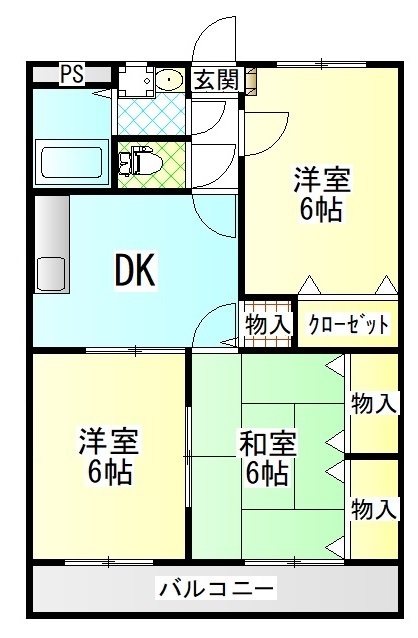 ユーミーＫＮＫハイツの間取り